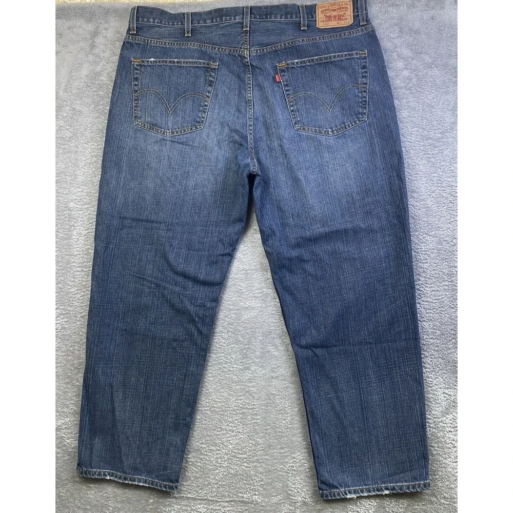 Levis 550 Jeans Men Sz 44x29 Blue Denim Relaxed Fit 100% Cotton Baggy Y2K VTG